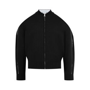 GIVENCHY Zip-Up Bomber Jacket Men BLACK Sweaters & Cardigans